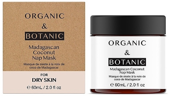 Sleeping Face Mask - Organic & Botanic Madagascan Coconut Nap Mask — photo N1