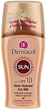 Fragrances, Perfumes, Cosmetics Waterproof Softening Milk Spray for Tan - Dermacol Sun Milk SPF 10