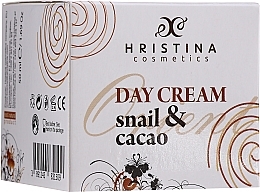 Fragrances, Perfumes, Cosmetics Snail & Cocoa Day Face Cream - Hristina Cosmetics Snail & Cacao Day Cream