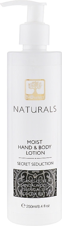 Gentle Moisturizing Hand & Body Milk "Secret Temptation" - BIOselect Naturals Hand Body Milk — photo N1