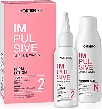 Fragrances, Perfumes, Cosmetics Set - Montibello Impulsive Curls & Waves 2 (h/lot/75 ml + neutraliser/75 ml)