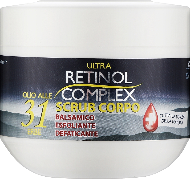Body Scrub with Herbal Oils - Retinol Complex Body Scrub With 31 Herbal Oil — photo N1