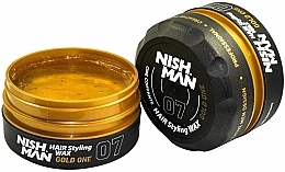 Hair Styling Wax - Nishman Hair Styling Wax 07 Gold One — photo N2