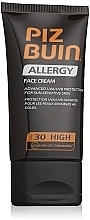 Fragrances, Perfumes, Cosmetics Facial Sun Cream - Piz Buin Allergy Face Cream SPF30