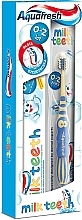 Fragrances, Perfumes, Cosmetics Set - Aquafresh Milk Teeth (t/paste 50 ml + t/brush) (light blue toothbrush)