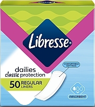 Fragrances, Perfumes, Cosmetics Daily Liners, 50 pcs - Libresse Classic Regular