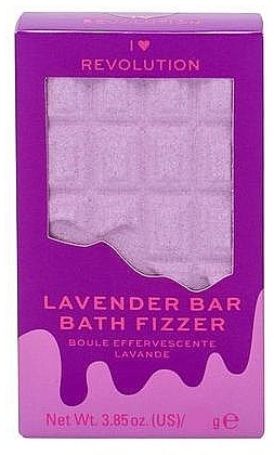 Bath Bomb - I Heart Revolution Chocolate Bar Bath Fizzer "Lavender" — photo N1