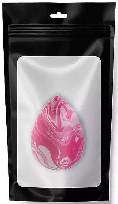 Marble Sponge Makeup Blender, 4.5 cm, pink - Sleek Shine Beauty Makeup Blender — photo N2