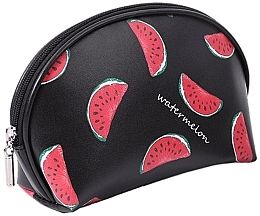 Fragrances, Perfumes, Cosmetics Makeup Bag 'Watermelon', black, with handle - Ecarla KS8