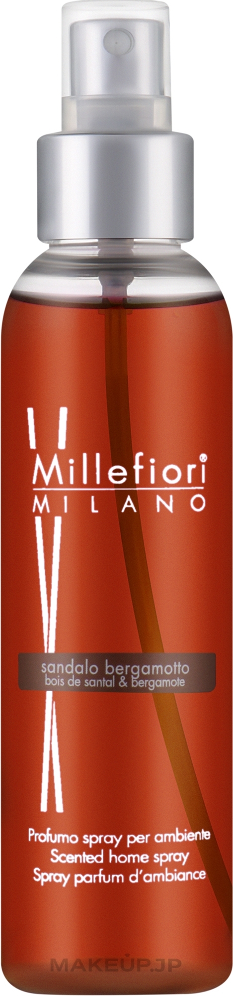 Scented Home Spray 'Sandalo Bergamotto' - Millefiori Milano Natural Spray Perfumer — photo 150 ml