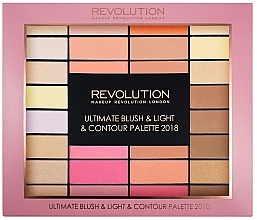 Fragrances, Perfumes, Cosmetics Makeup Set - MakeUp Revolution Blush Light & Contour Palette 2018