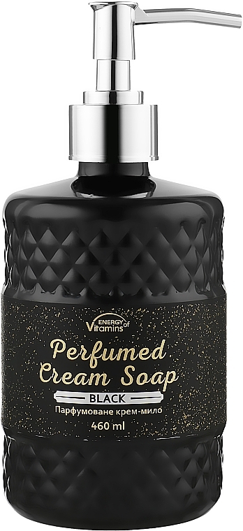 Black Body Cream Soap - Energy of Vitamins Perfumed Cream Soap — photo N2