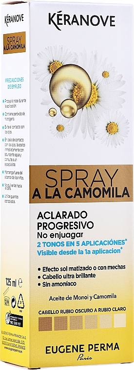 Hair Spray - Eugene Perma Keranove Spray A La Camomila — photo N2