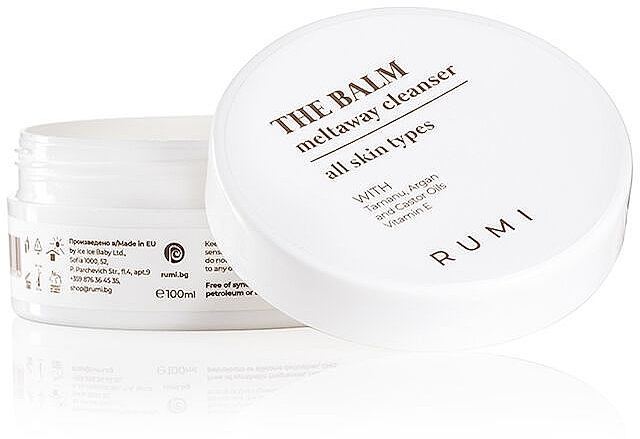 Makeup Remover & Deep Face Cleansing Balm - Rumi The Balm Meltaway Cleanser — photo N1