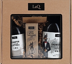 Fragrances, Perfumes, Cosmetics Set - LaQ Doberman (sh/gel/500ml + shmp/300ml + soap/85g + oil/30ml)