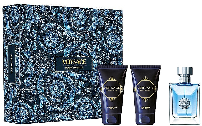 Versace Pour Homme - Set (edt/50ml+sh/gel/50ml+ash/balm/50ml) — photo N1