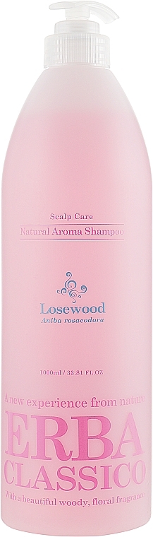 Hair Shampoo with Rose Tree Extract - Erba Classico Rosewood Hair Shampoo — photo N16