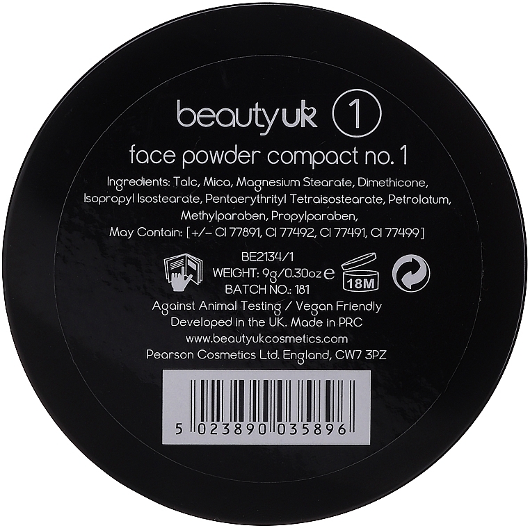 Compact Face Powder - Beauty UK Compact Face Powder — photo N2