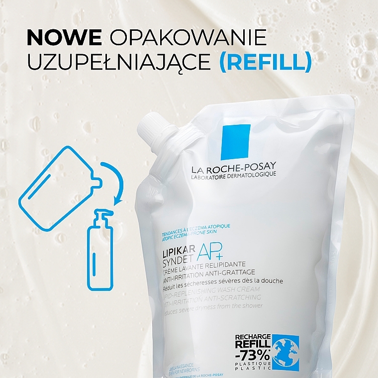 AP+ Cleansing Face & Body Cream Gel - La Roche-Posay Lipikar Syndet AP+ (refill) — photo N8