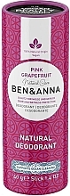 Pink Grapefruit Soda Deodorant (cardboard) - Ben & Anna Natural Care Pink Grapefruit Deodorant Paper Tube — photo N5