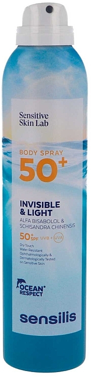 Body Sun Spray - Sensilis Invisible & Light Body Spray SPF50+ — photo N1