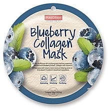 Fragrances, Perfumes, Cosmetics Collagen Blueberry Mask - Purederm Blueberry Collagen Mask