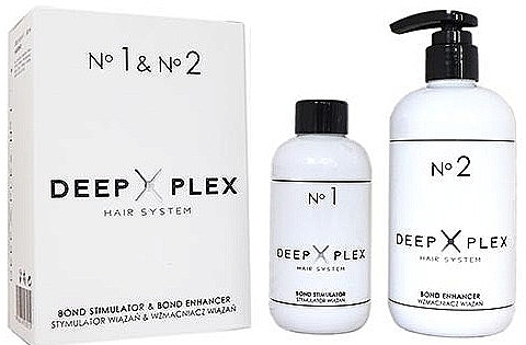 Repair & Protect Hair System - Stapiz Deep Plex System No.1 & No.2 Set (hair/emulsion/150ml + hair/emulsion/290ml) — photo N1