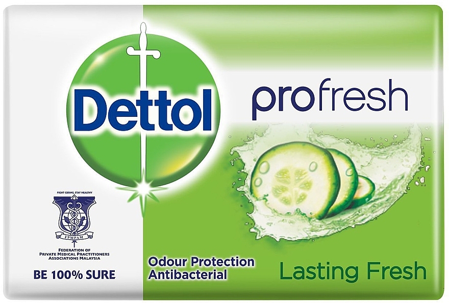 Antibacterial Soap "Long-Lasting Freshness" - Dettol Anti-bacterial Lasting Fresh Soap — photo N1