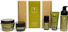 Fragrances, Perfumes, Cosmetics Set - Olive Spa Aloe Value Box 02 (cr/50ml + eye/cr/30+ f/foam/150ml + oil/250ml + h/cr/75ml)