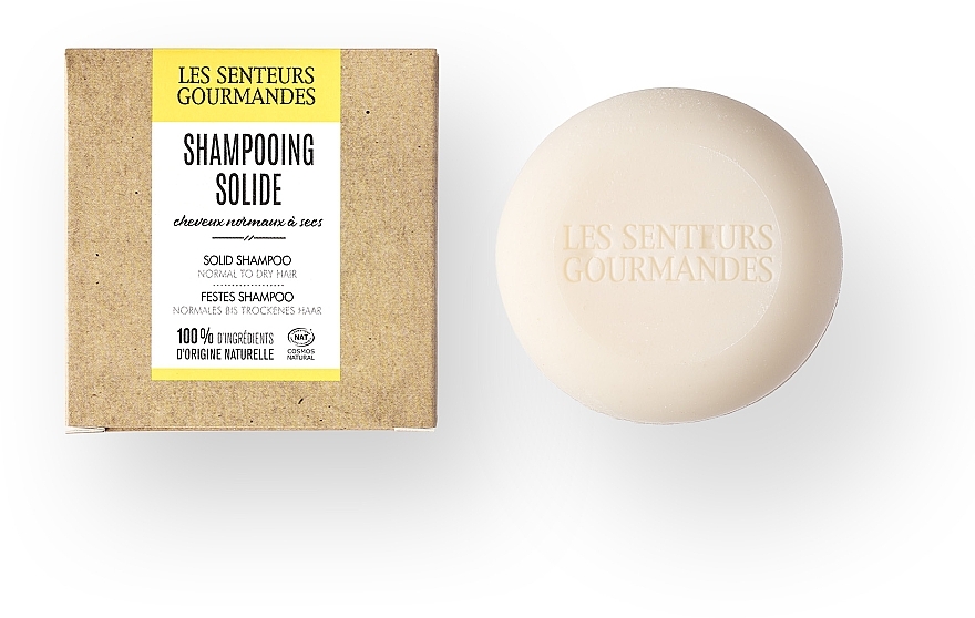 Shampoo Bar for Dry Hair - Les Senteurs Gourmandes Solid Shampoo Normal To Dry Hair — photo N1