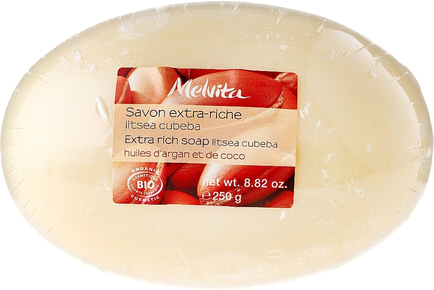 Argon & Coconut Oils Soap - Melvita Extra-Rich Soap — photo N1