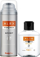 Fragrances, Perfumes, Cosmetics Shaving Set - Bradoline Alex Sport (shave/foam/200ml + aft/shave/100ml)