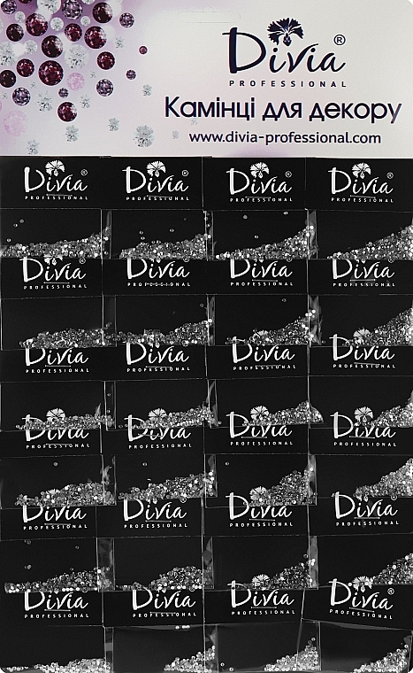 Small Silver Crystals on Plate Di851 - Divia Professional — photo N1