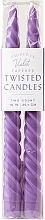 Fragrances, Perfumes, Cosmetics Twisted Candle, 25.4cm - Paddywax Tapered Twisted Candles Violet