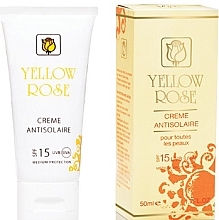 Fragrances, Perfumes, Cosmetics Sun Cream SPF15 - Yellow Rose Creme Antisolaire SPF 15