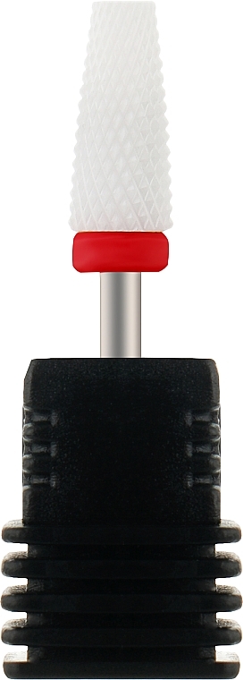 Ceramic Nail Drill Bit 'Cone', 610125, red mark - Tufi Profi Premium — photo N1