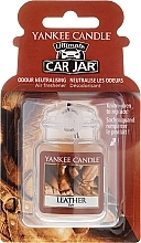 Fragrances, Perfumes, Cosmetics Car Air Freshener - Yankee Candle Car Jar Ultimate Leather