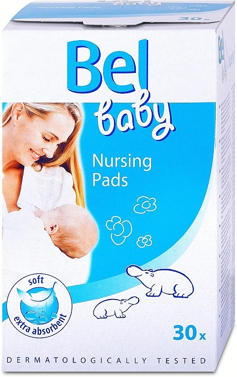 Nursing Pads, 30 pcs - Bel Baby Nursing Pads — photo N1