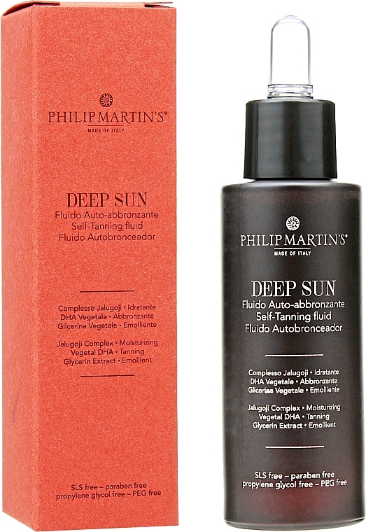 Self-Tanning Facial Fluid - Philip Martin's Deep Sun — photo N1