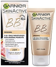 Facial BB Cream - Garnier Skin Active BB Cream Original 5in1 Daily Moisturiser — photo N2