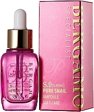 Fragrances, Perfumes, Cosmetics Highly-Intensive Anti-Wrinkle Luxe Serum with Snail Mucus - Bergamo Specialist S9 Snail Ampoule