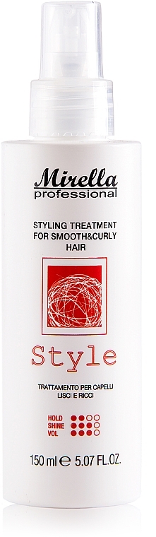 Hair Styling Treatment for Straight & Curly Hair - Mirella Professional Style Styling Treatment — photo N1