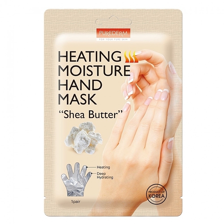 Heating Moisture Shea Butter Hand Mask - Purderm Heating Moisture Hand Mask “Shea Butter" — photo N2