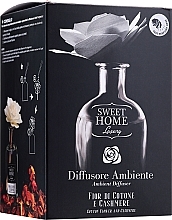 Reed Diffuser - Sweet Home Collection Luxury Profumatore Ambiente Con Fiore Fiore Di Cotone e Cashmere — photo N1