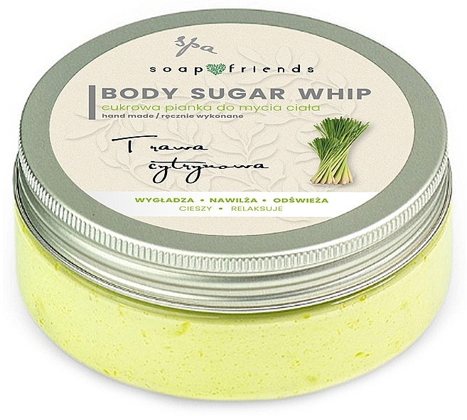 Lemongrass Shower Sugar Mousse - Soap & Friends Lemongrass Body Sugar Whip — photo N1