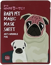 Fragrances, Perfumes, Cosmetics Sheet Mask "Pug" - Holika Holika Baby Pet Magic Mask Sheet Anti-Wrinkle Pug