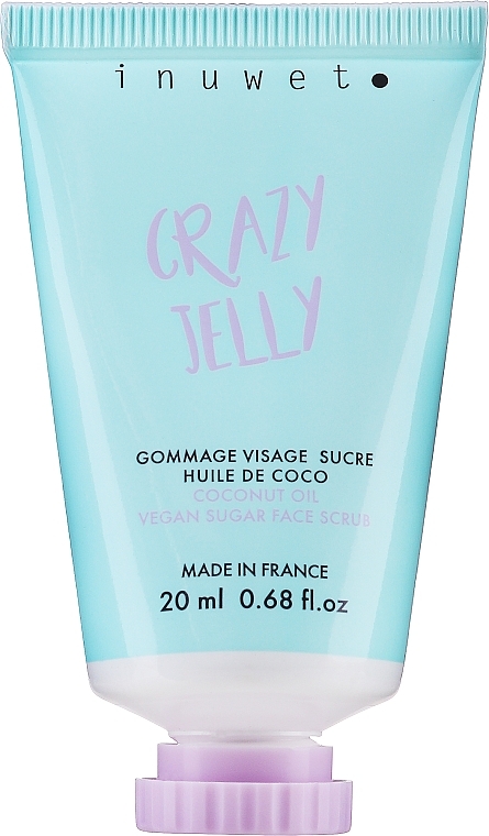 Face Scrub - Inuwet Crazy Jelly Monoi & Coconut Oil Face Peeling Scrub — photo N1