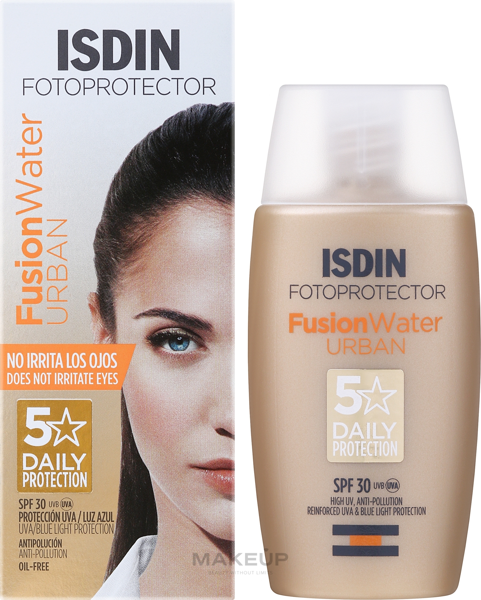 Facial Sunscreen - Isdin Fotoprotector Fusion Water SPF 30+ — photo 50 ml