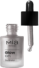 Fragrances, Perfumes, Cosmetics Liquid Face Highlighter - Mia Makeup Glow On Illuminator