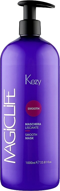 Smoothing Mask for Curly & Unruly Hair - Kezy Magic Life Smooth Mask — photo N4